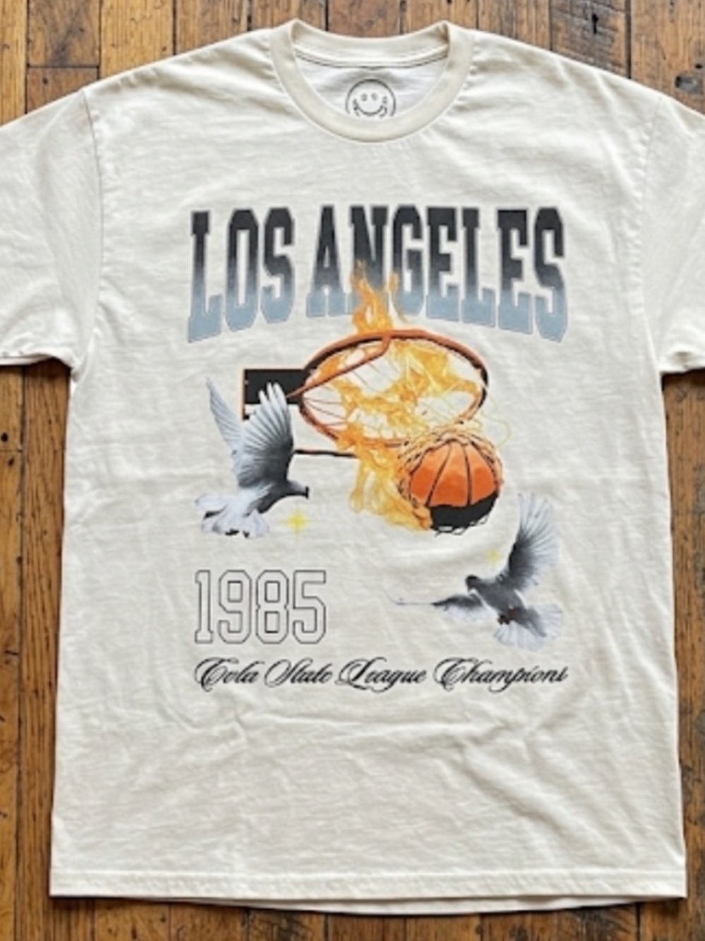 Los Angeles 1985 Graphic Short Sleeve Tee - White